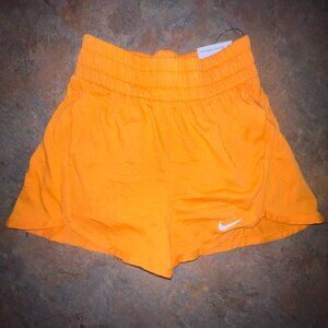 Nike Dri-Fit Loose Fit Orange Athletic Shorts For kids,‎ XS
